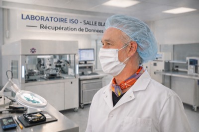 Emmanuel en salle blanche ISO - SOS DISQUE